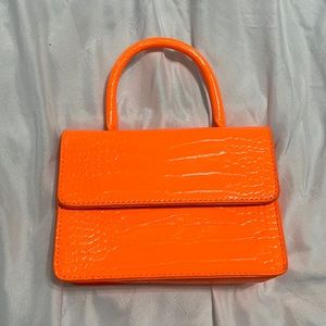 Neon orange bag